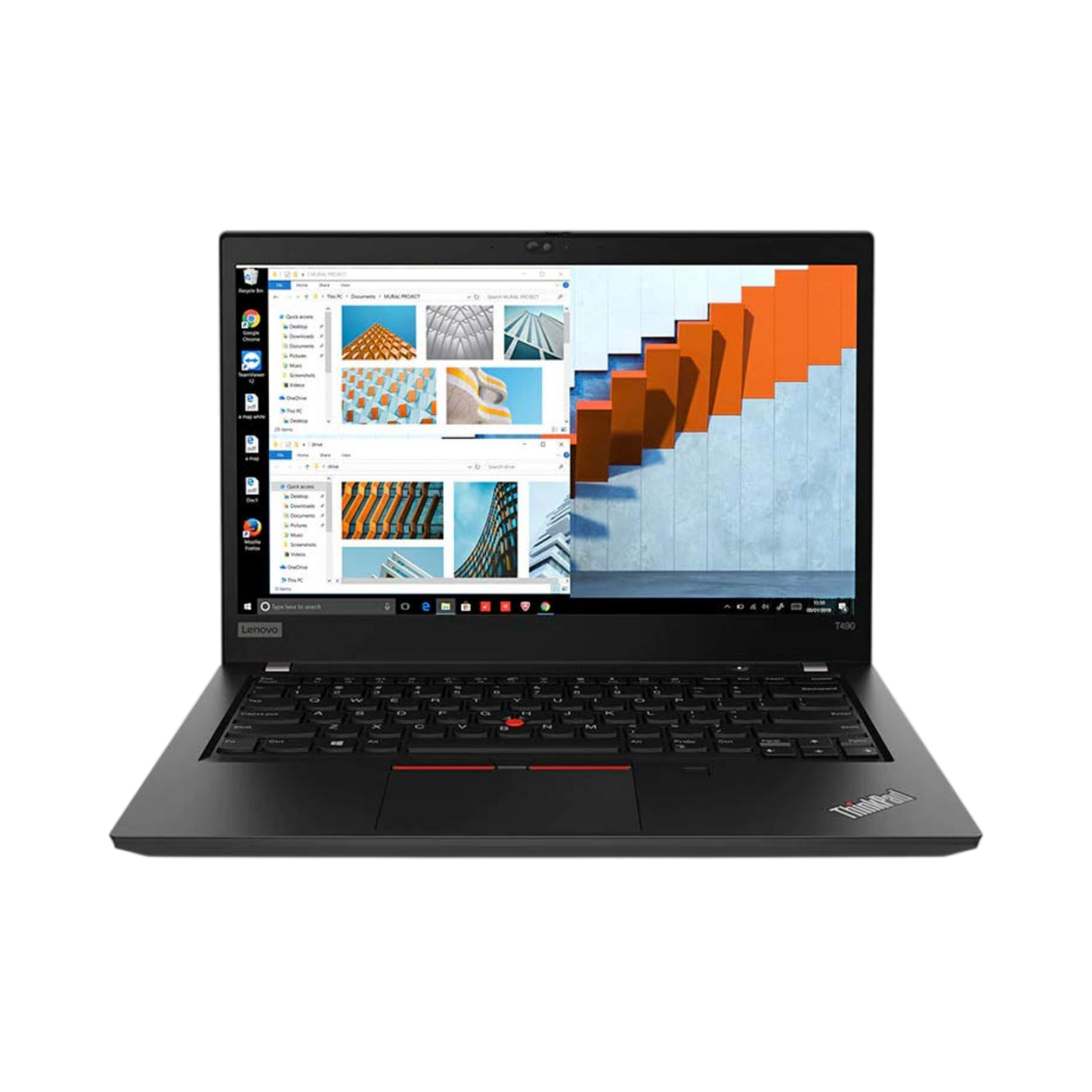 (Refurbished) Lenovo ThinkPad T490 8th Gen Laptop | Windows 11 | Ms Office | Intel HD Graphics | 14 Inch Black