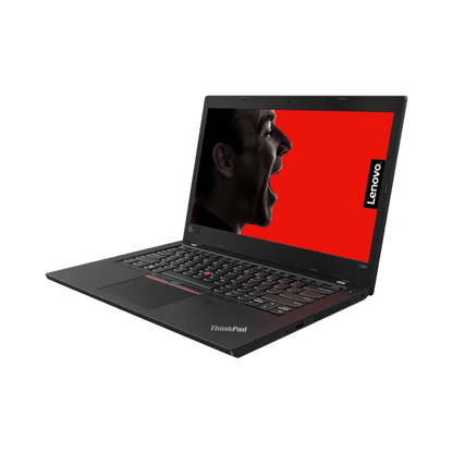 Refurbished Laptop Lenovo ThinkPad L480 side profile highlighting durable build