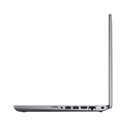 Refurbished laptop Dell Latitude 5410 slim side profile highlighting portability