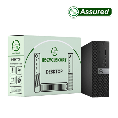 Front view of Dell 6th Gen Refurbished desktop PC for office, professional, and home use