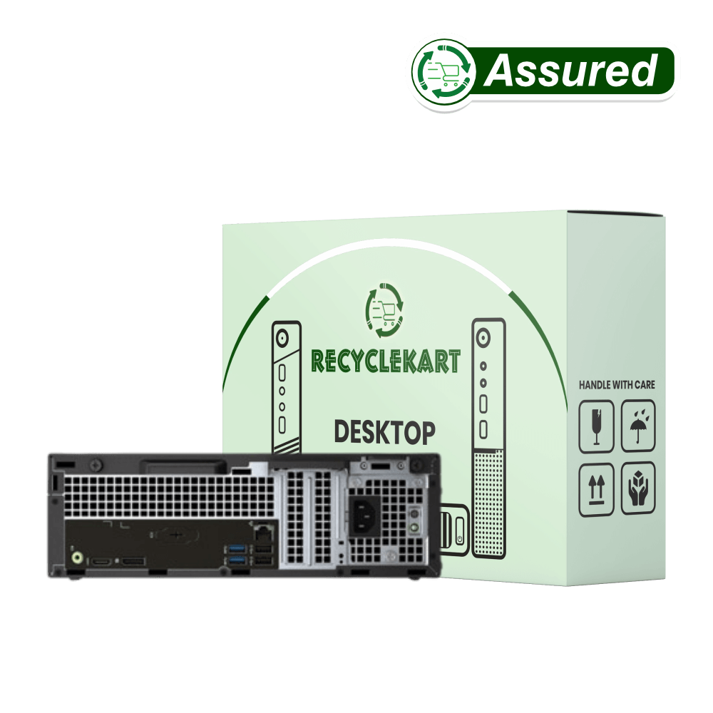Rear panel ports and ventilation of Dell 6th Gen Refurbished desktop PC