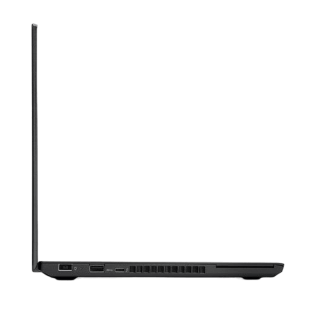 Refurbished Laptop Lenovo ThinkPad T470 side profile highlighting durable build