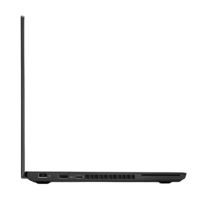 Refurbished Laptop Lenovo ThinkPad T470 side profile highlighting durable build