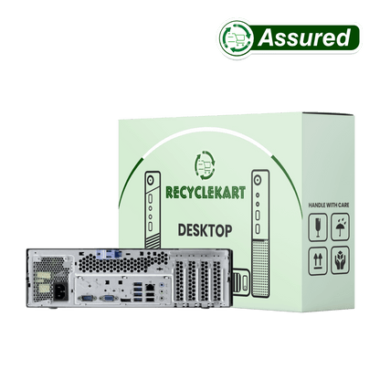Rear I/O ports and ventilation of Lenovo ThinkCentre i5 4th Gen Refurbished desktop computer