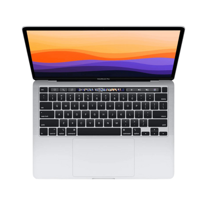 Refurbished Apple MacBook Pro A2251 with Touch Bar, showcasing keyboard and display.